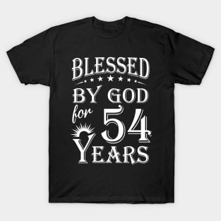 Blessed By God For 54 Years Christian T-Shirt